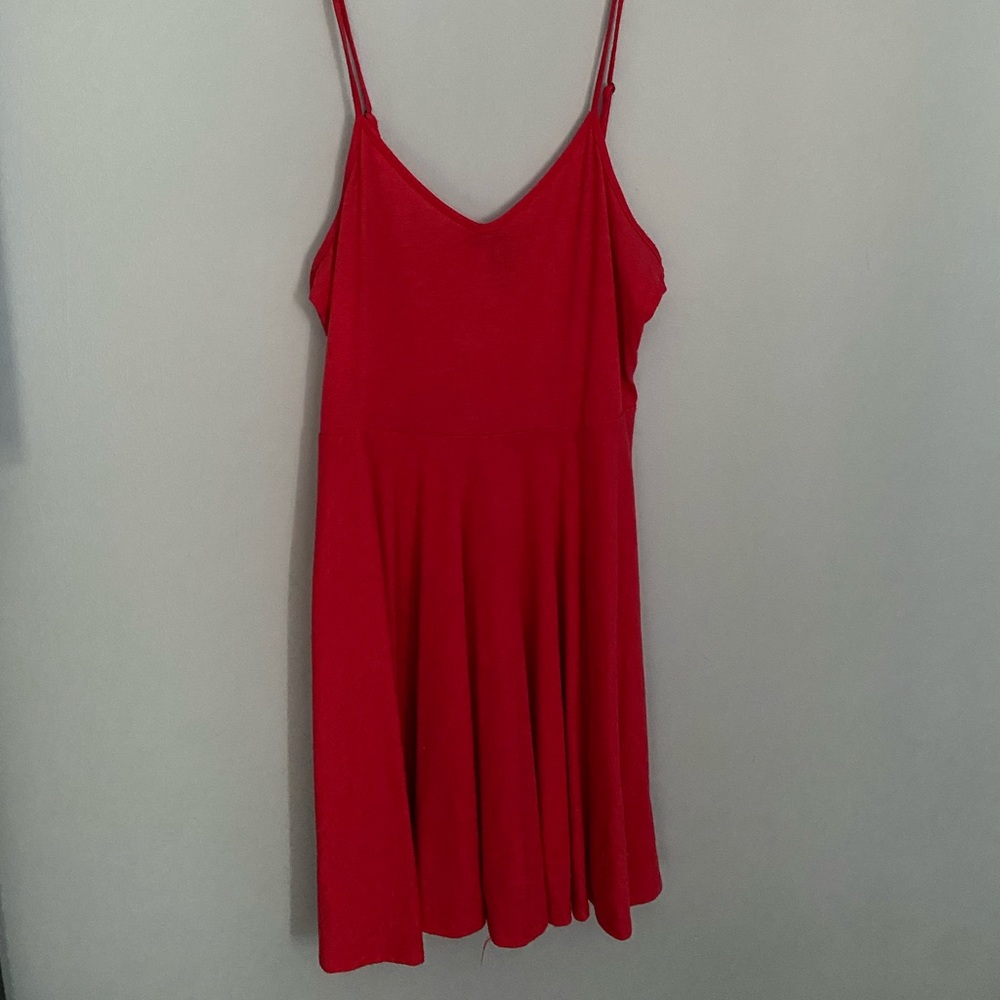 Pink tank dress